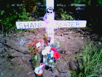 memorial at the site